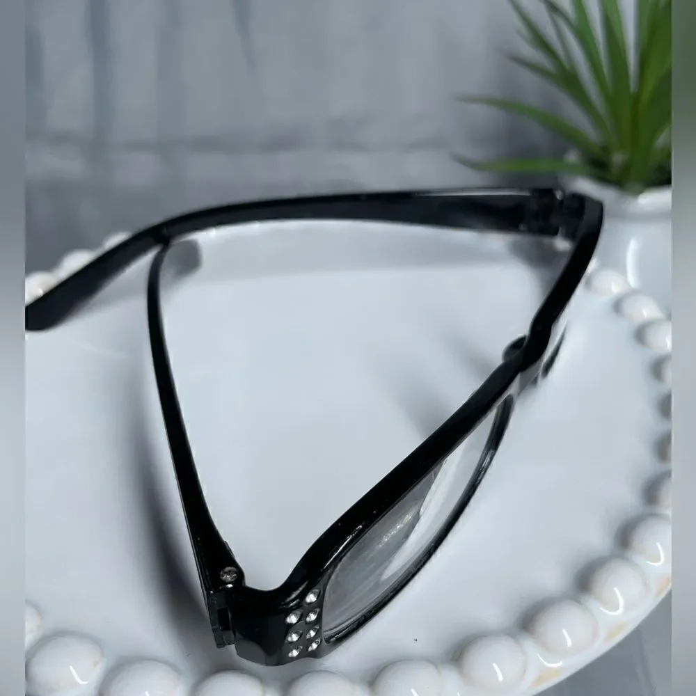 Glamour Reading Glasses with Sparkles +2.00 Includes Blue Carry Case EPC